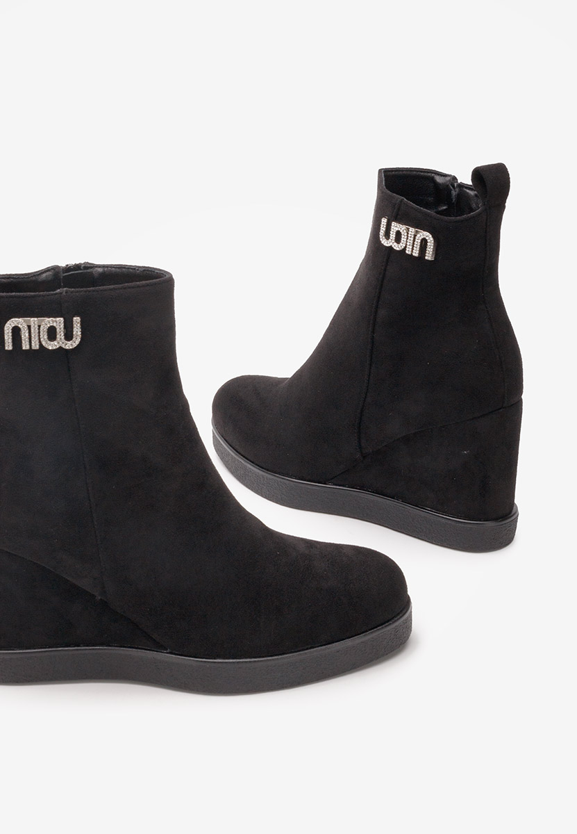 Botine cu platforma Niau negre