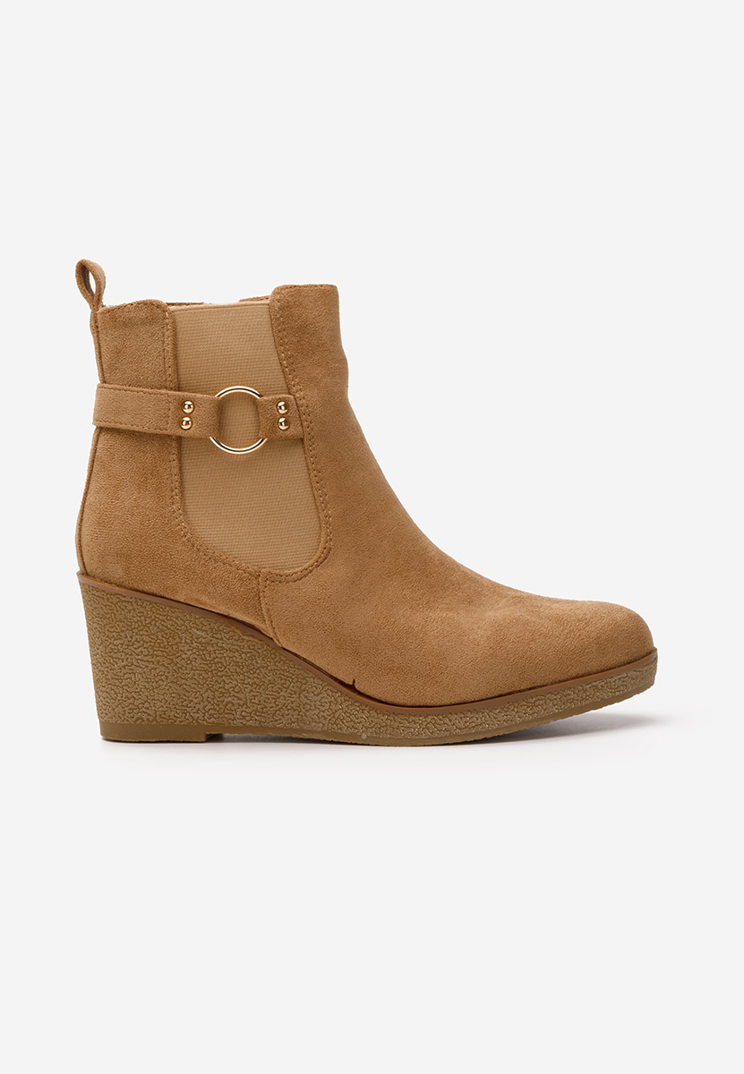 Botine cu platforma Larimar camel