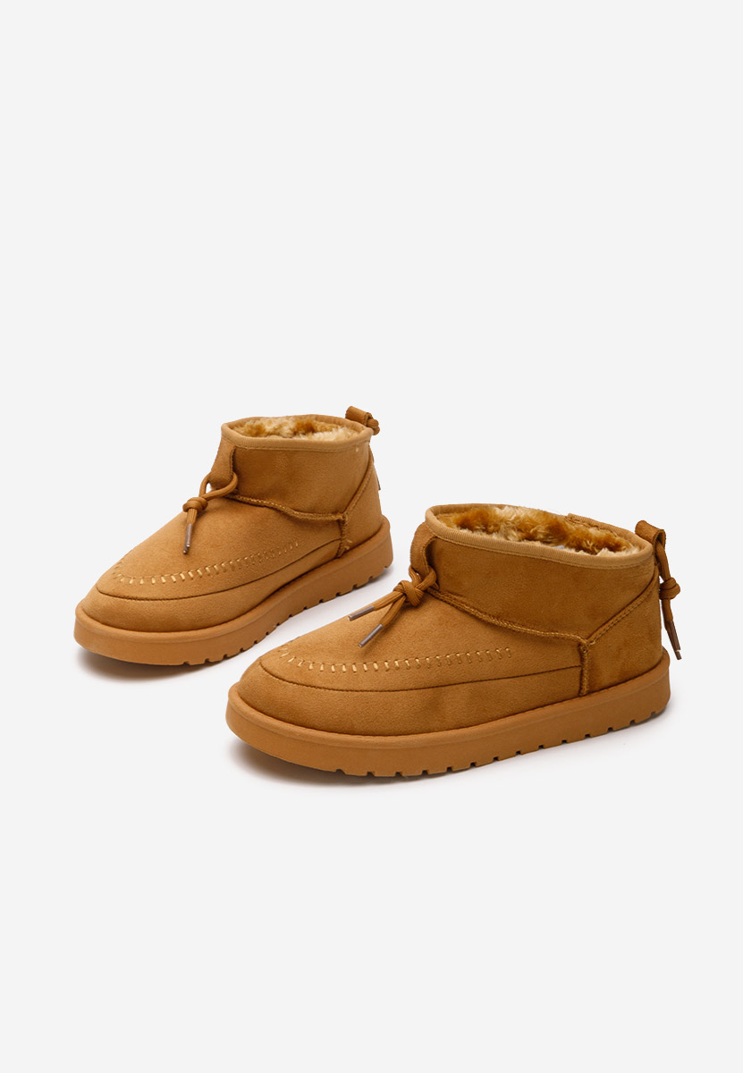 Cizme tip ugg Xenovia camel