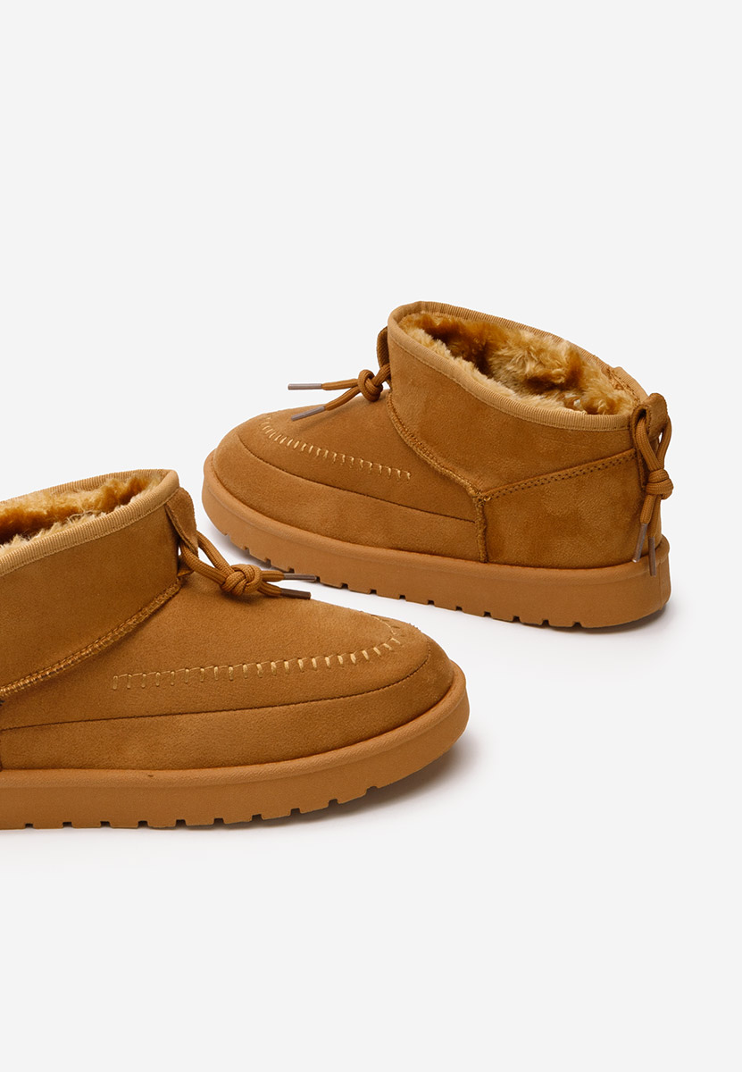 Cizme tip ugg Xenovia camel