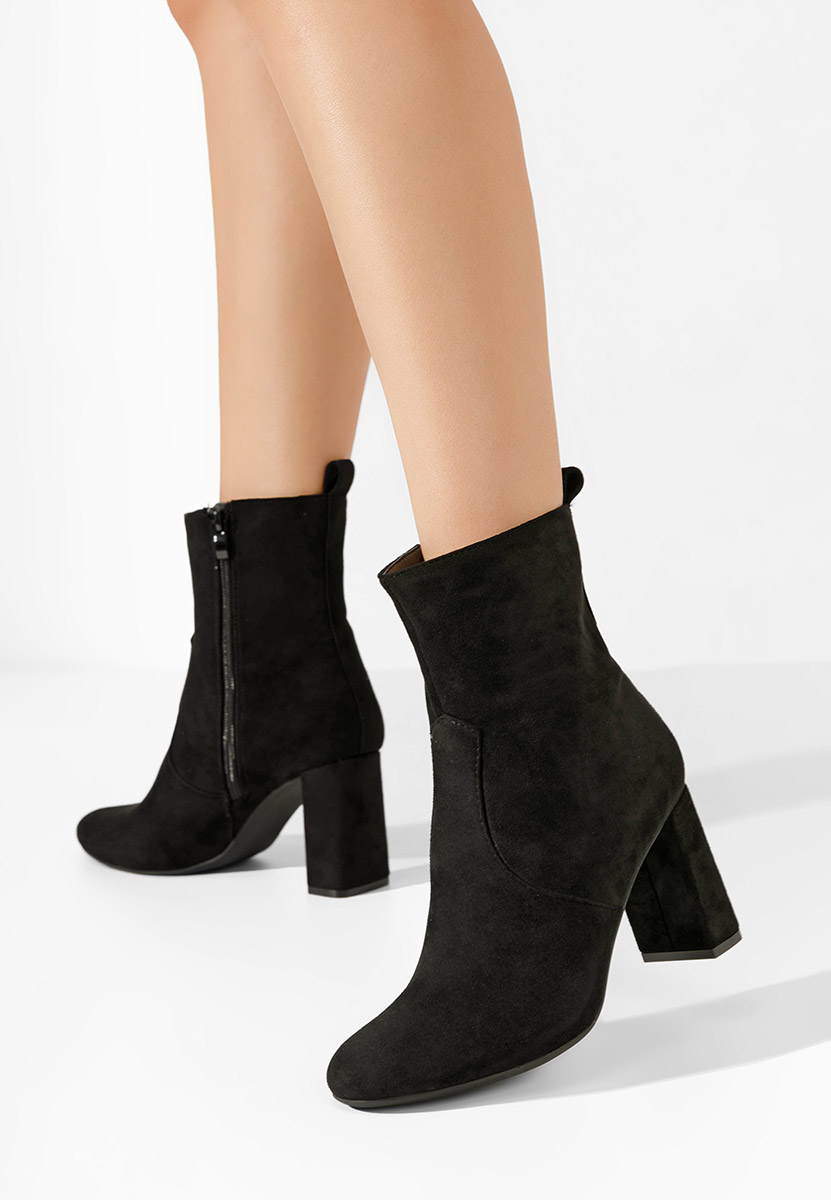 Botine cu toc gros Izarra negre
