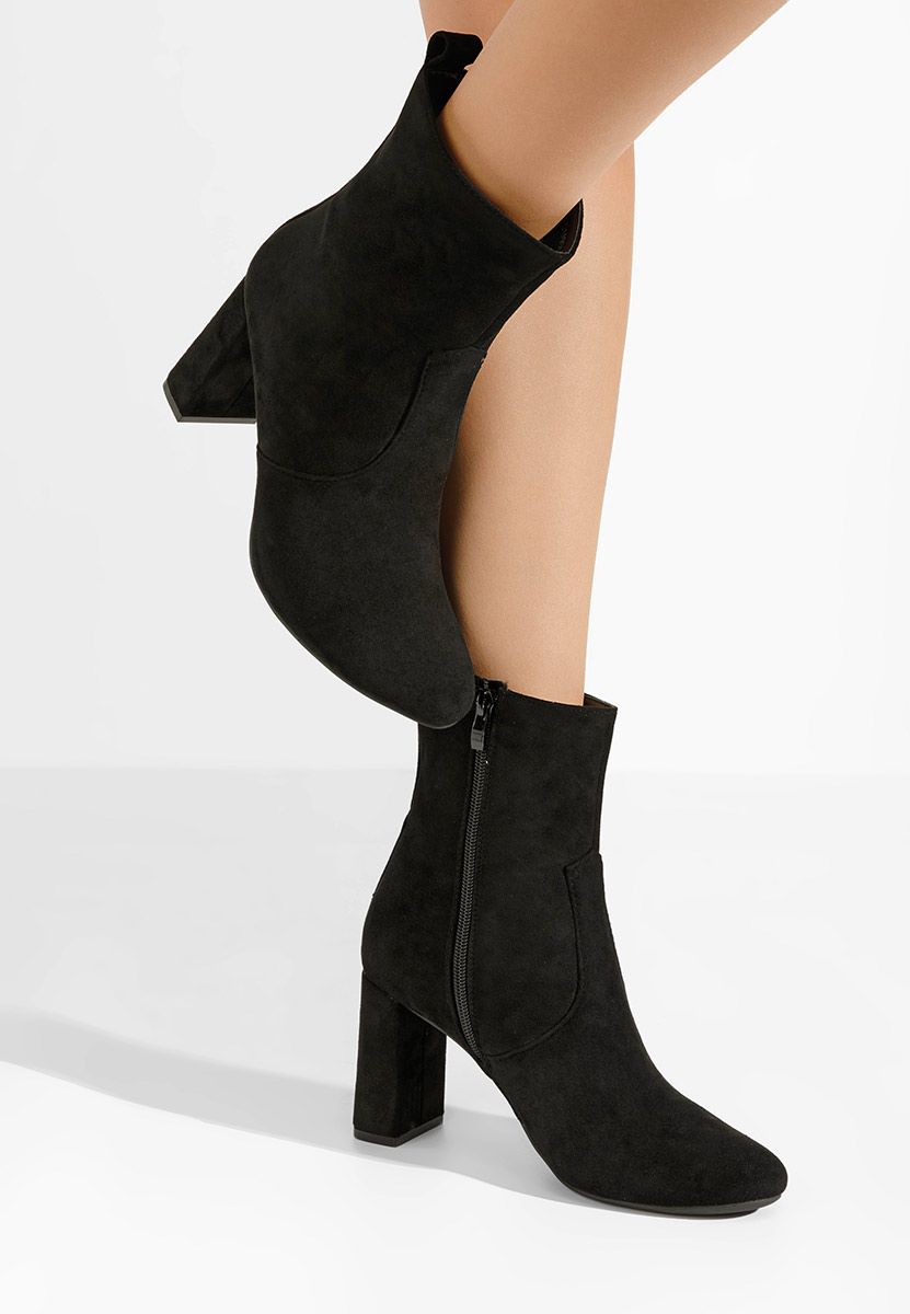 Botine cu toc gros Izarra negre