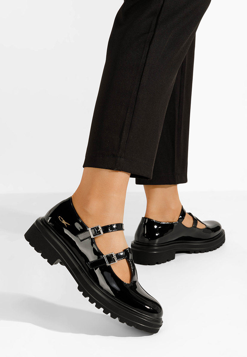 Pantofi casual dama Jacinta negri