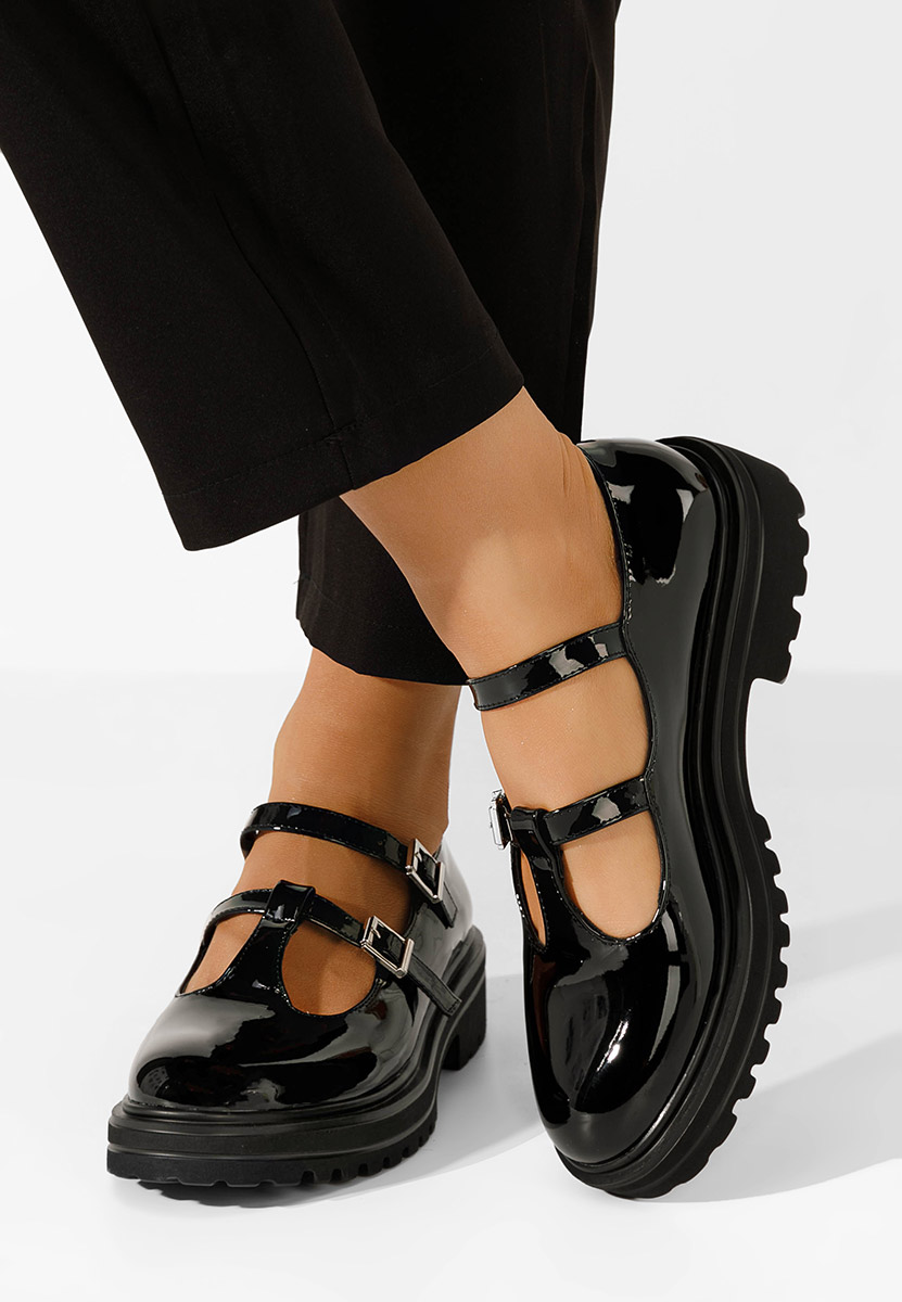 Pantofi casual dama Jacinta negri