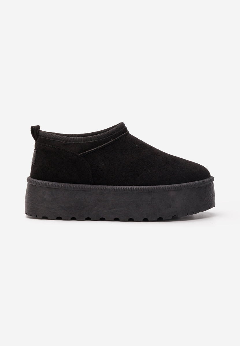 Cizme tip ugg Lorenna negre