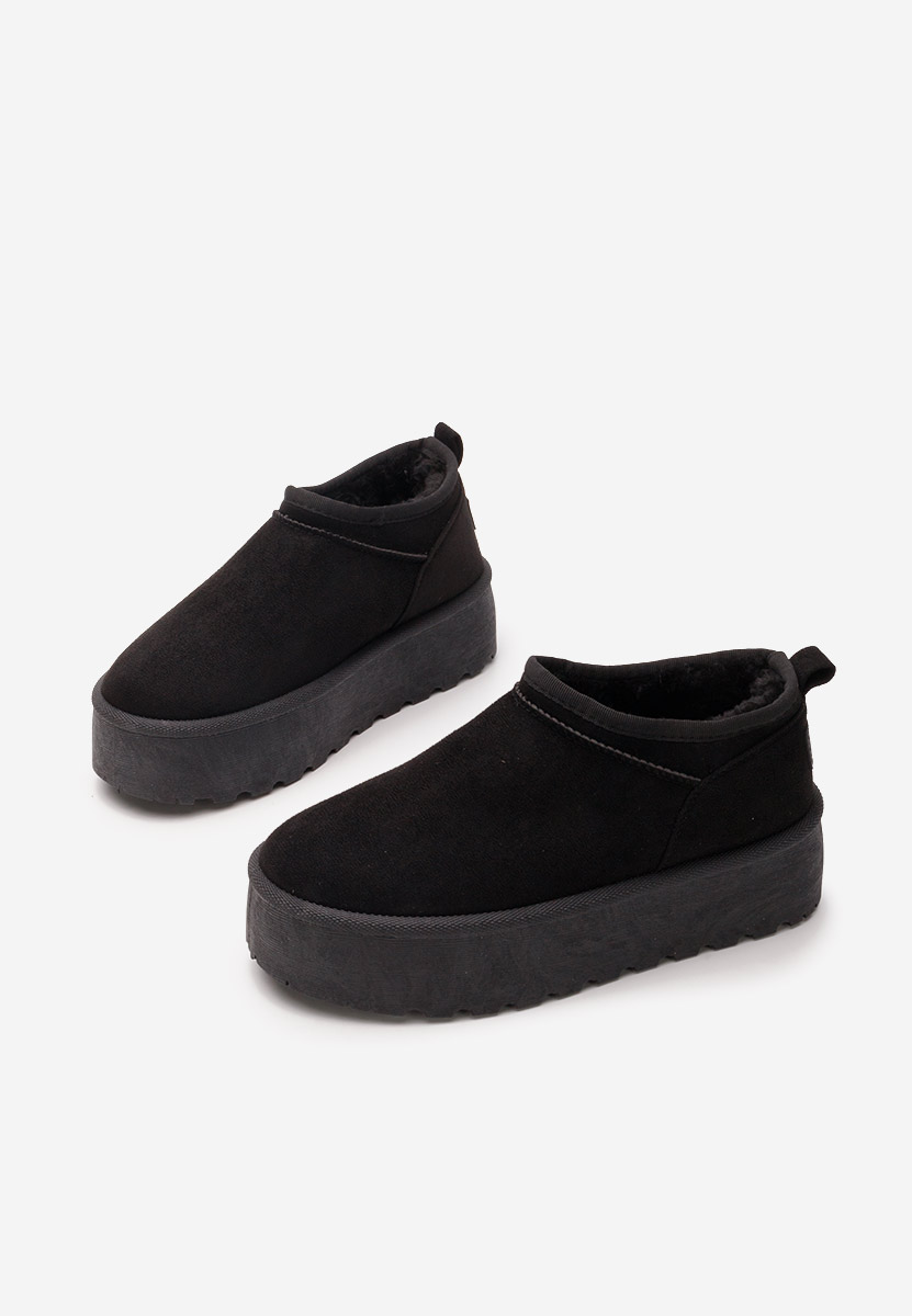 Cizme tip ugg Lorenna negre