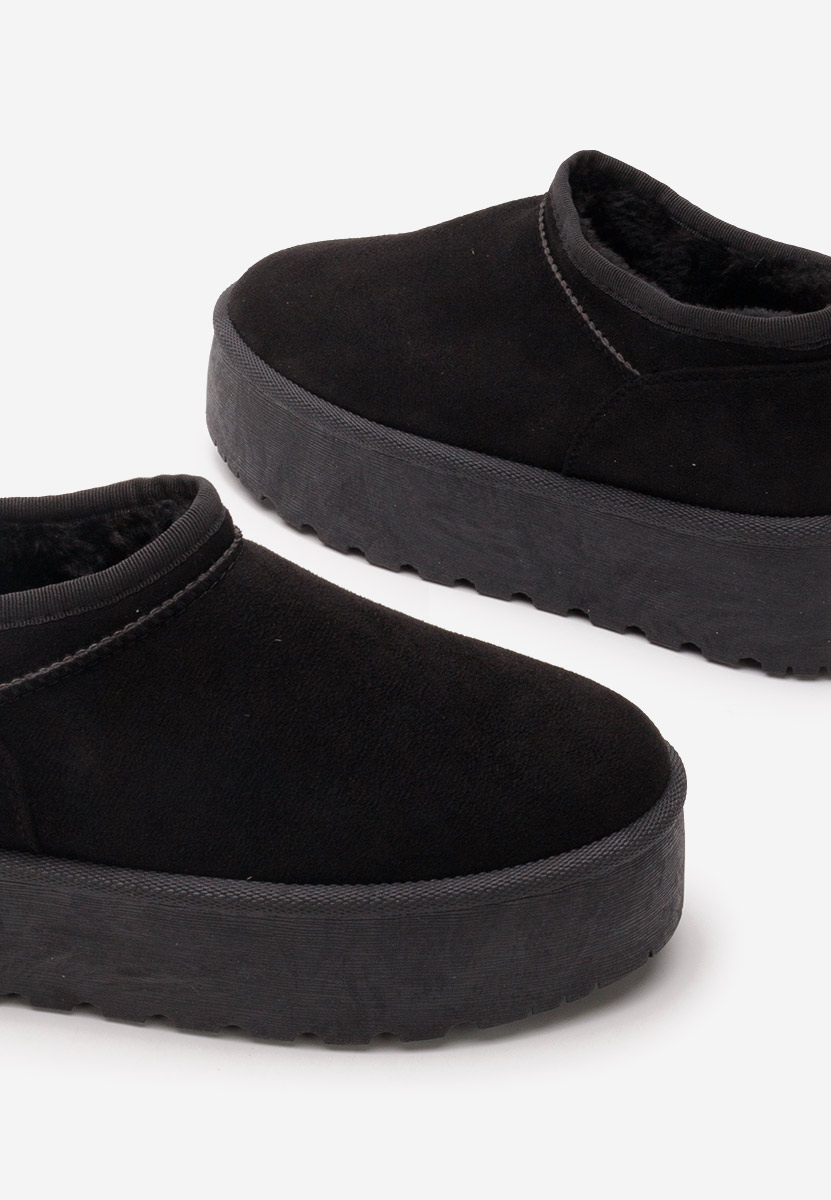 Cizme tip ugg Lorenna negre