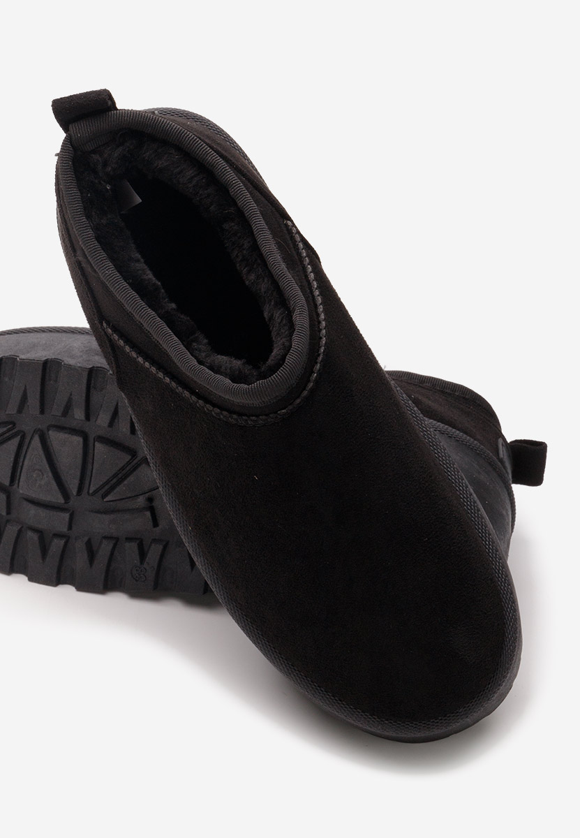 Cizme tip ugg Lorenna negre