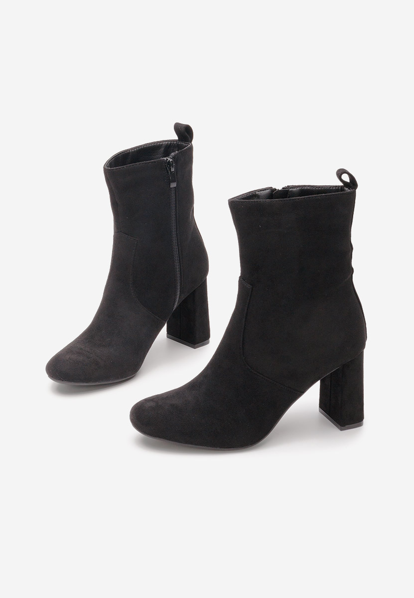 Botine cu toc gros Izarra negre