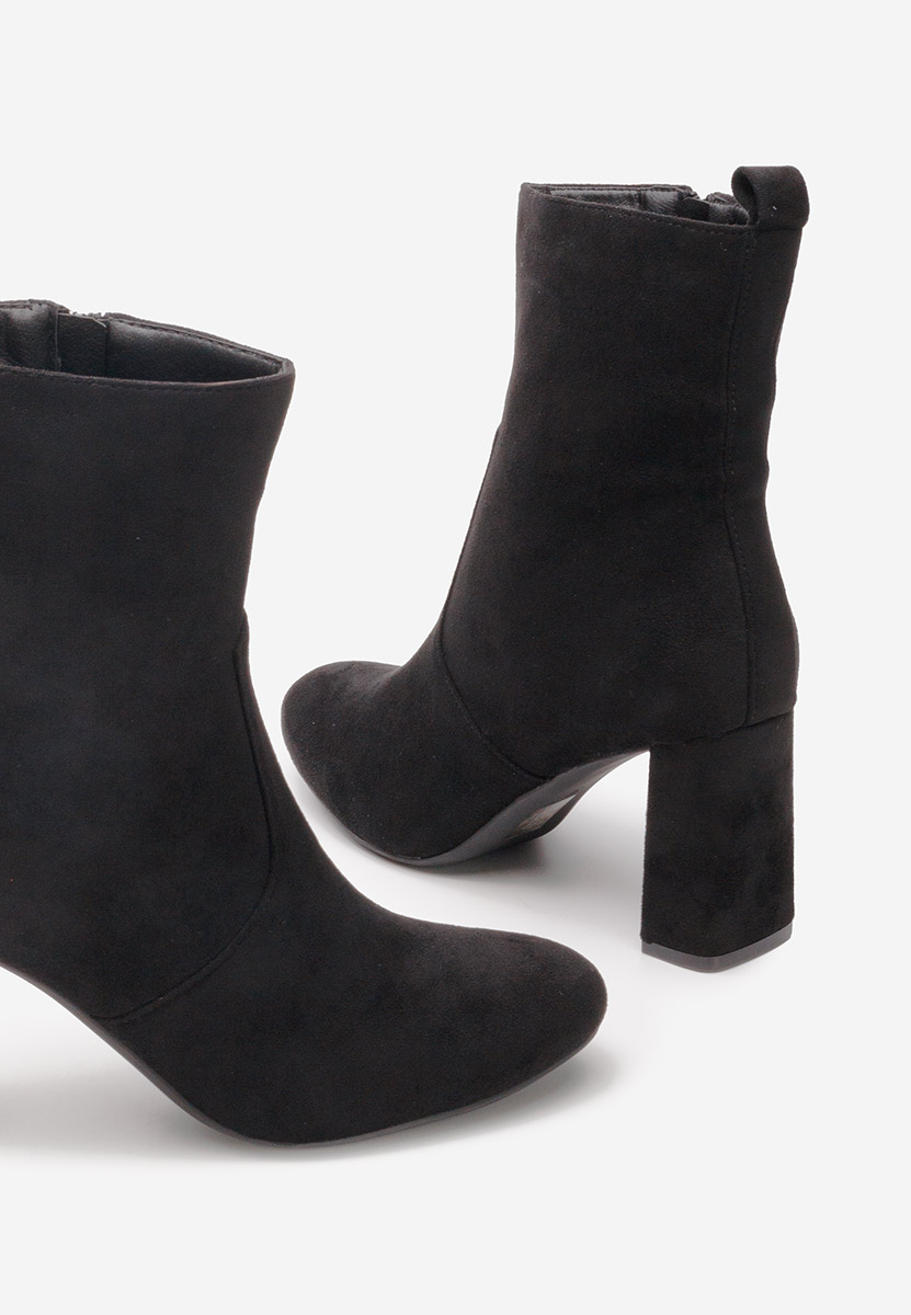Botine cu toc gros Izarra negre