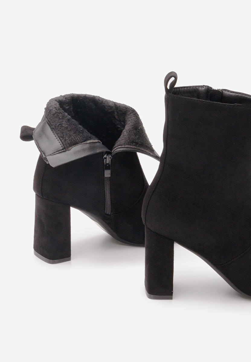 Botine cu toc gros Izarra negre