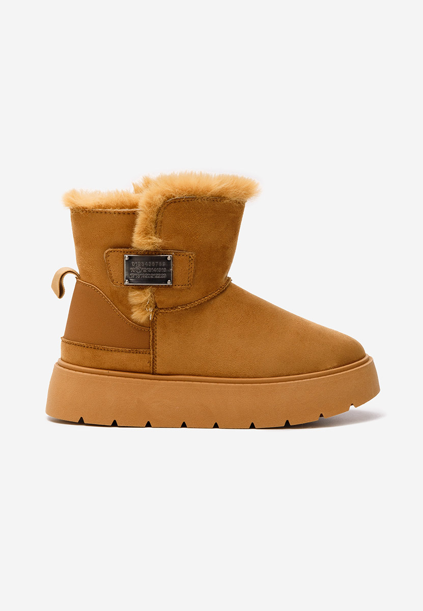 Cizme tip ugg Natosha camel