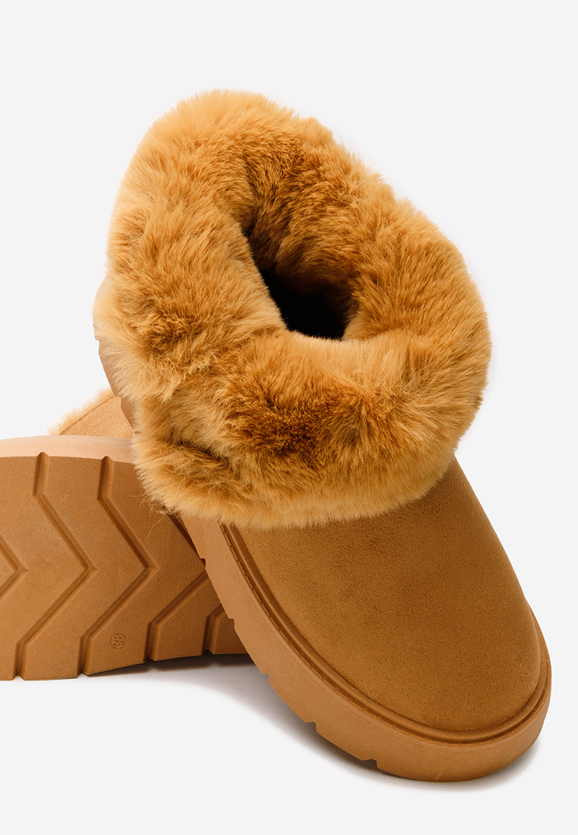 Cizme tip ugg Natosha camel