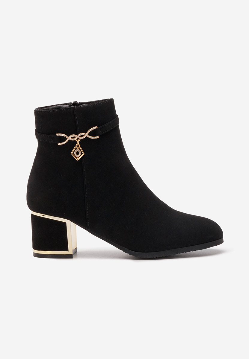 Botine elegante Rozie negre