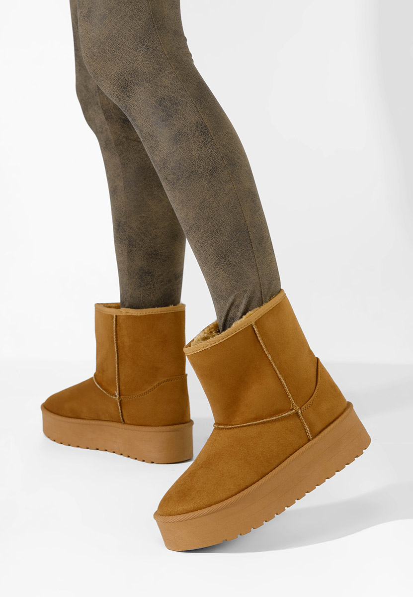 Cizme tip ugg Chrisia V2 camel