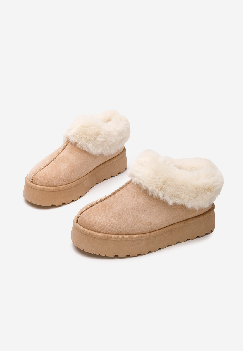Saboti dama cu platforma Cozy kaki