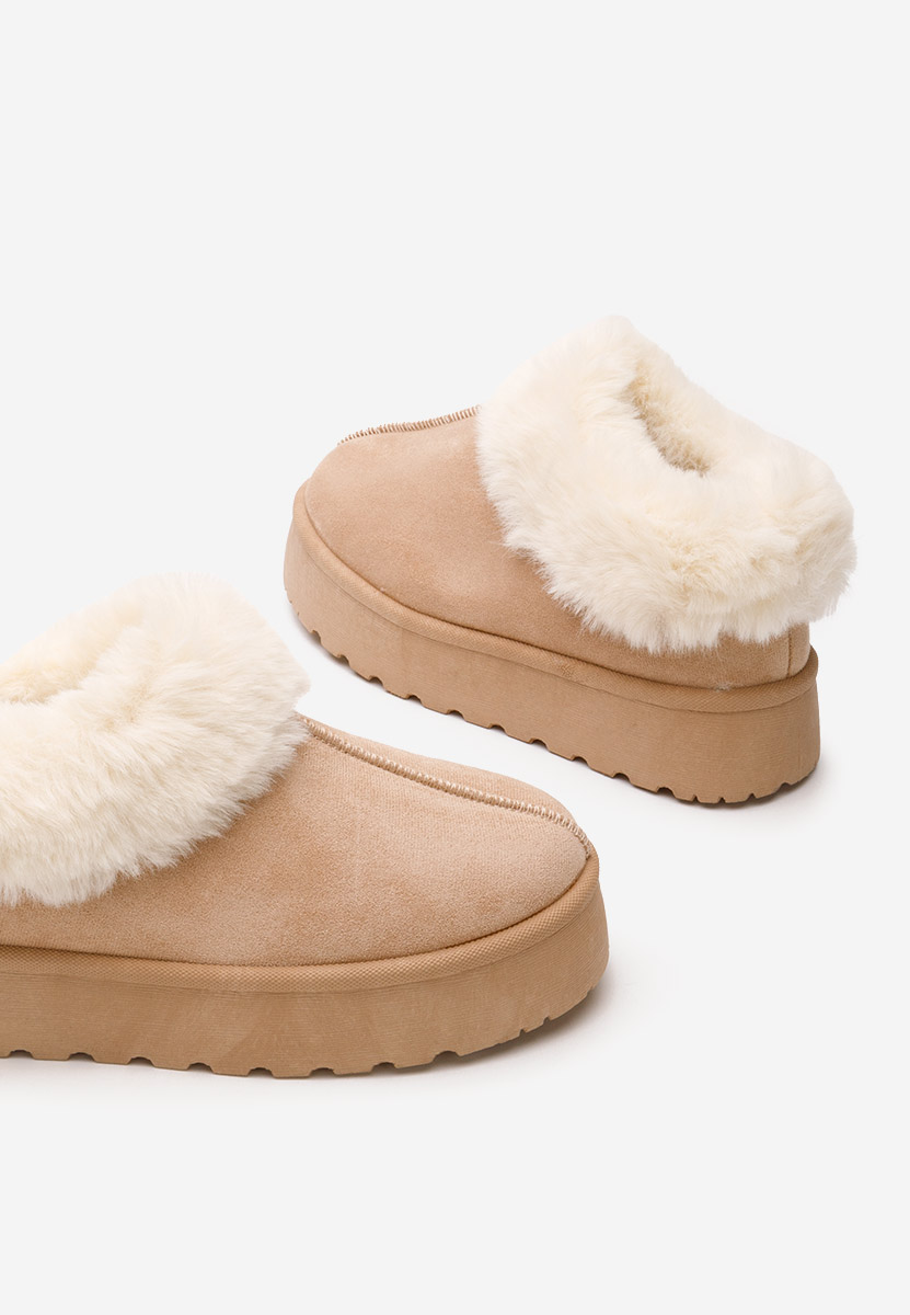 Saboti dama cu platforma Cozy kaki
