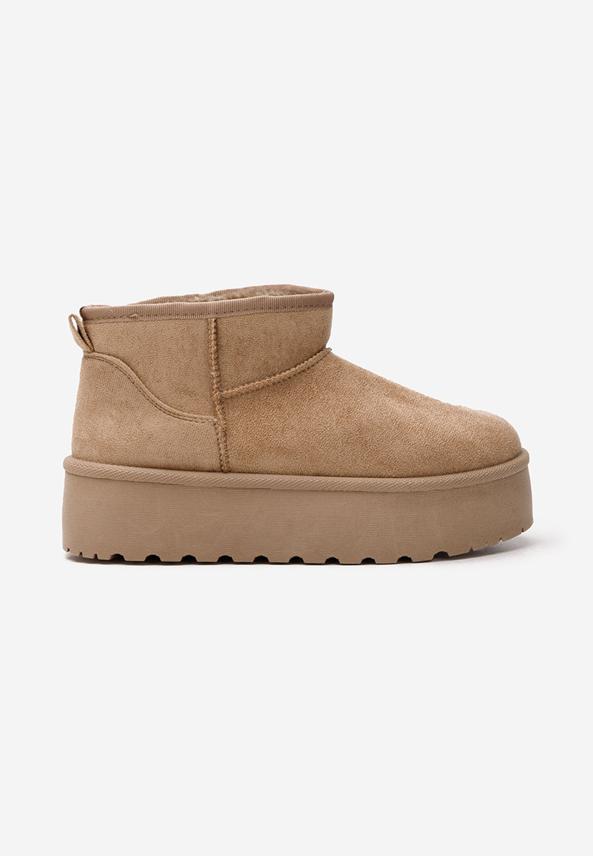 Cizme tip ugg cu platformă Savieda V4 kaki