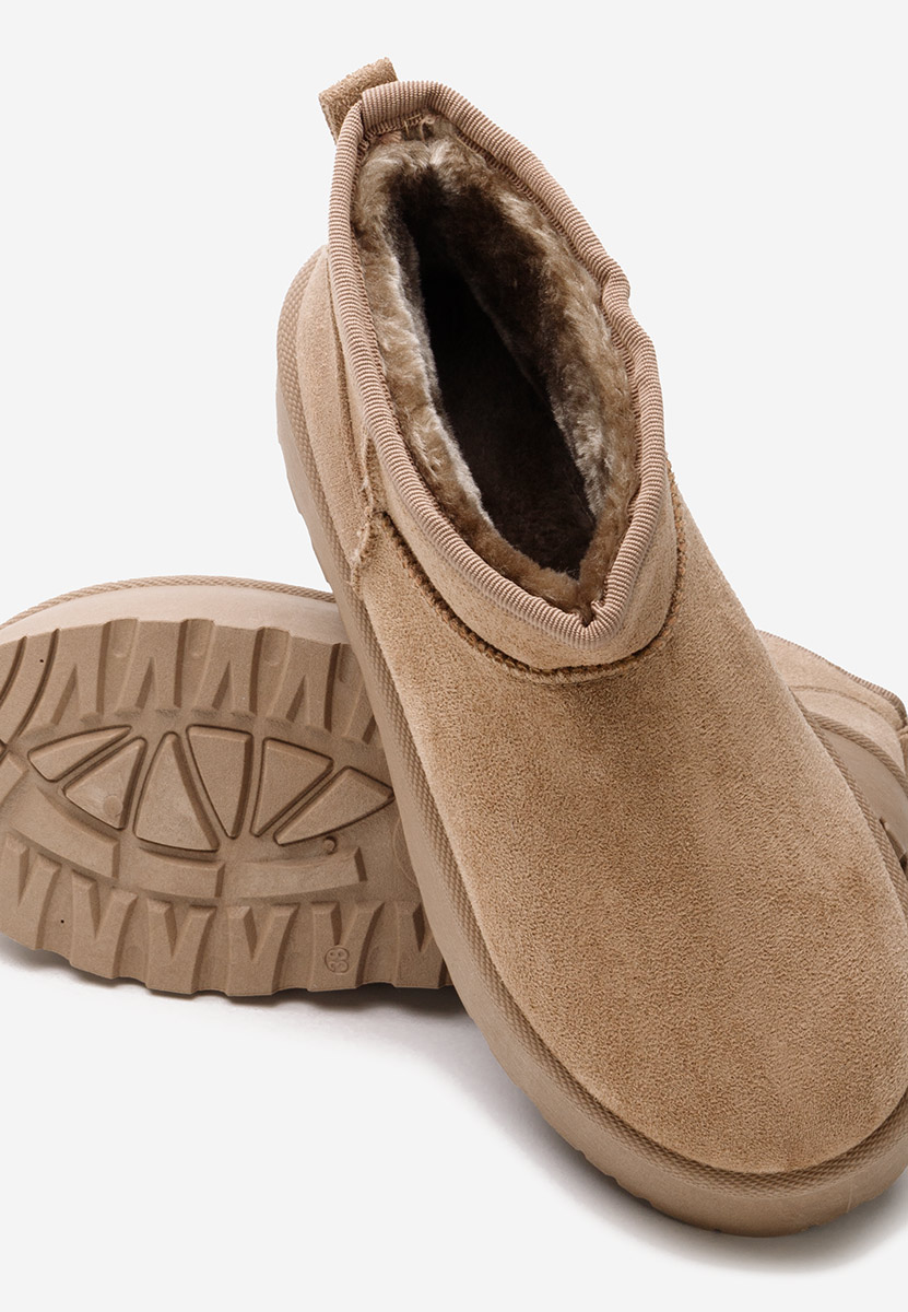 Cizme tip ugg cu platformă Savieda V4 kaki
