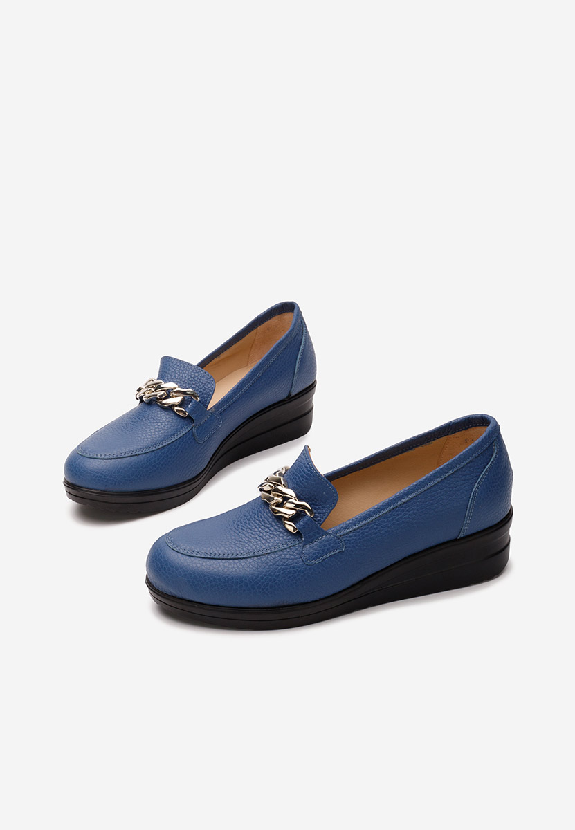 Mocasini dama piele Siara navy