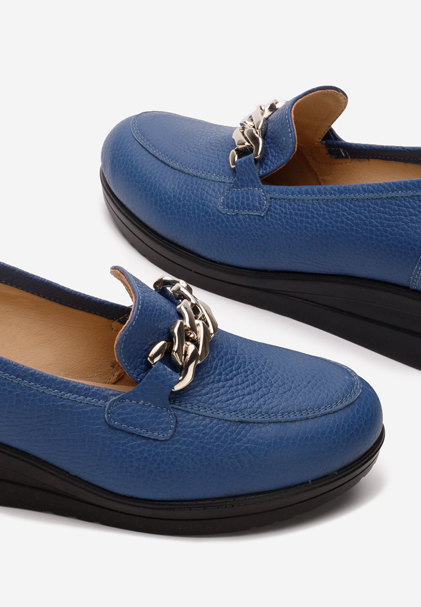 Mocasini dama piele Siara navy