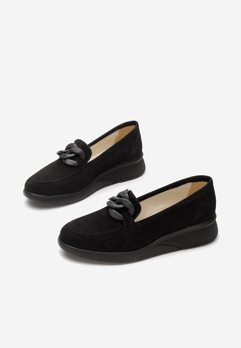 Mocasini piele naturala Leslie negri