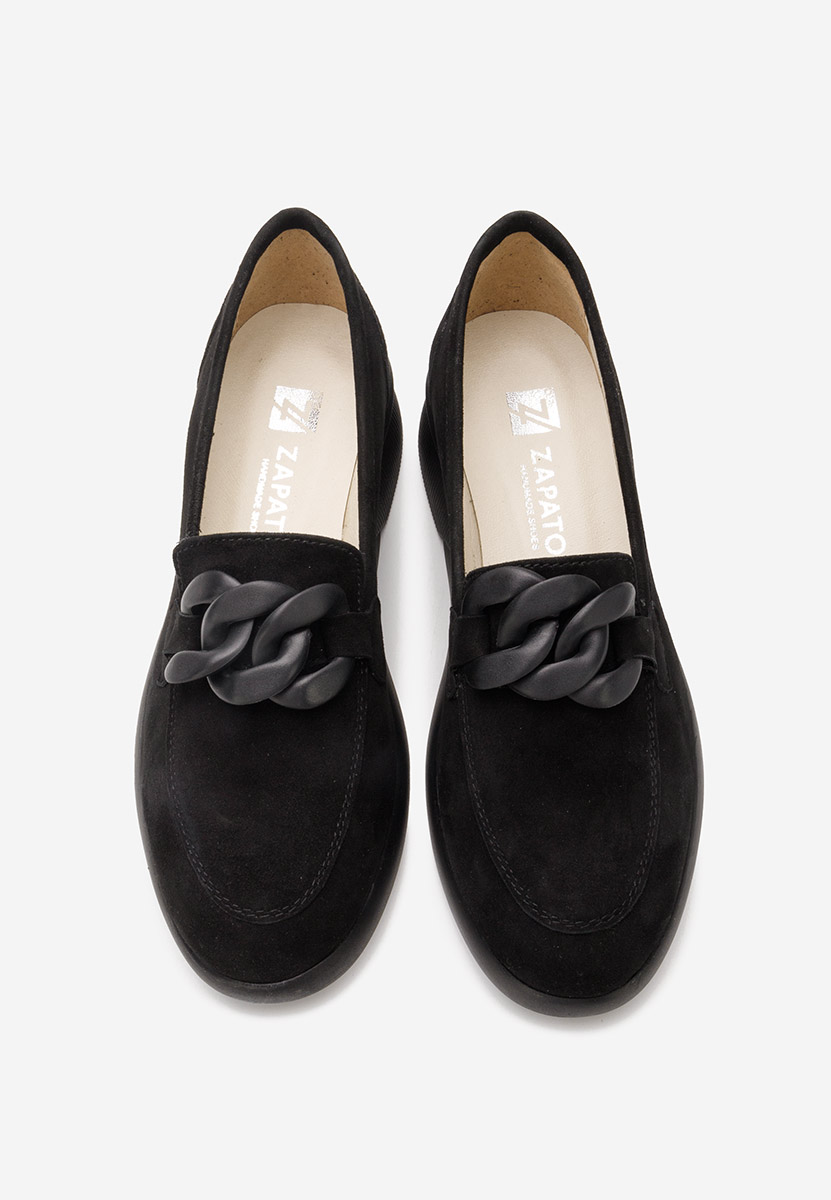 Mocasini piele naturala Leslie negri