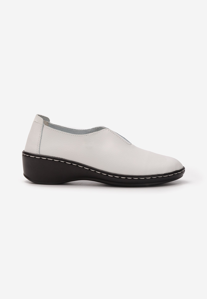 Pantofi casual damă Emille albi