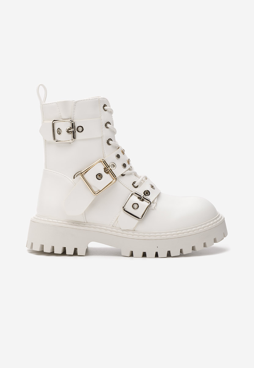 Bocanci dama rock Jestina albi