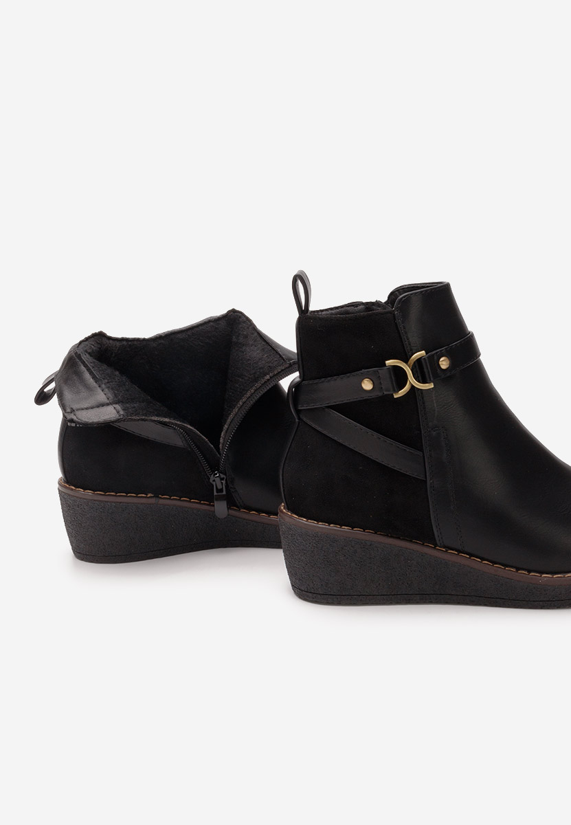 Botine cu platforma Dazie negre