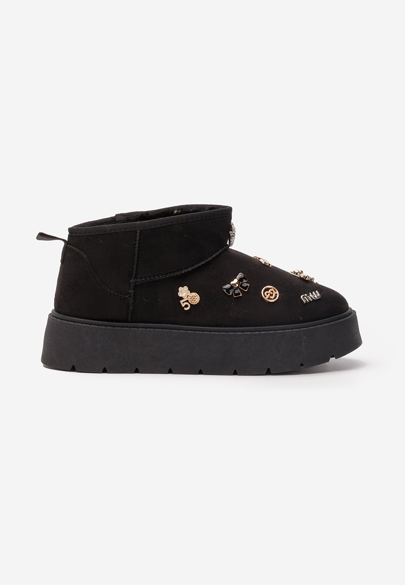 Cizme tip ugg Sanara negre