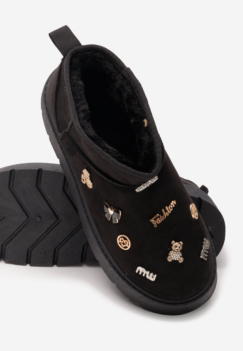 Cizme tip ugg Sanara negre