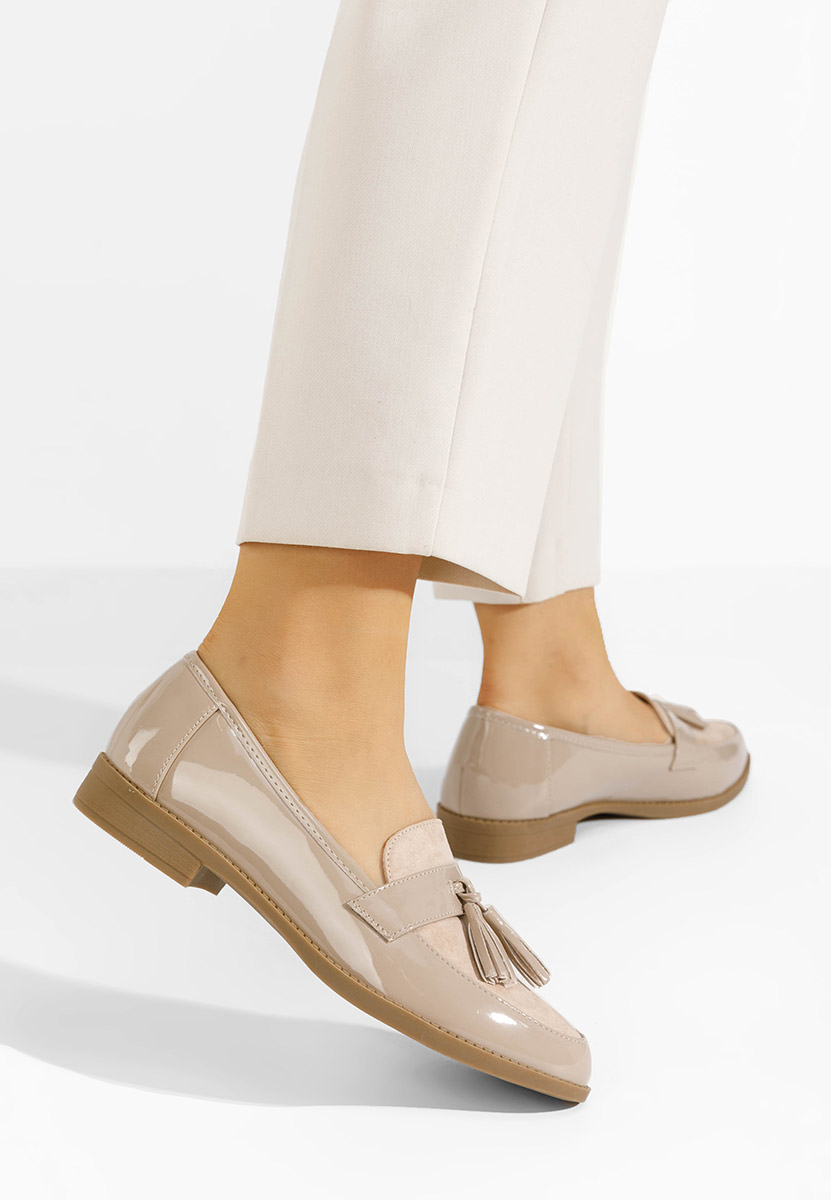 Mocasini dama eleganti Kayia bej