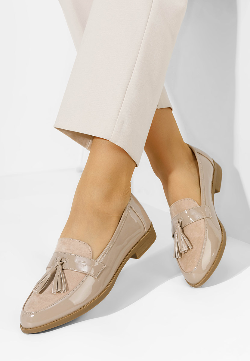 Mocasini dama eleganti Kayia bej