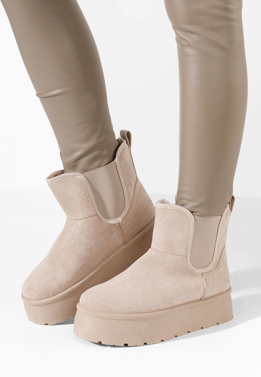 Cizme tip ugg Kaiza kaki Cizme tip ugg Kaiza kaki