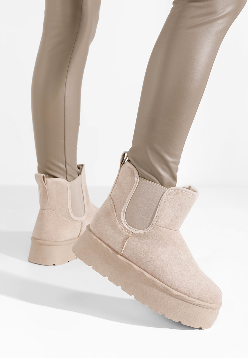 Cizme tip ugg Kaiza kaki Cizme tip ugg Kaiza kaki