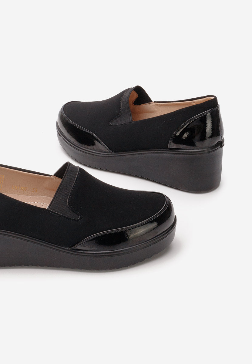Pantofi cu platforma Belma negri Pantofi cu platforma Belma negri