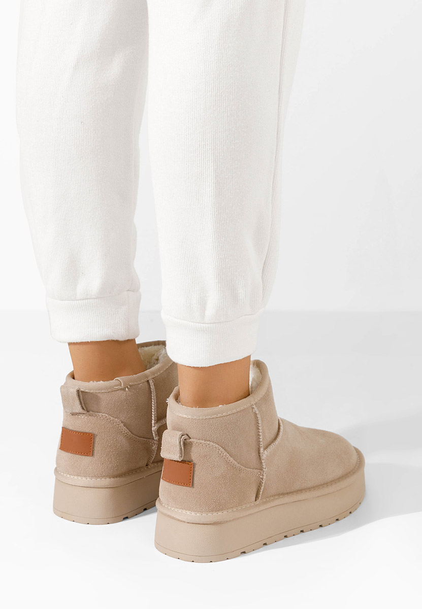 Cizme tip ugg Midisa kaki