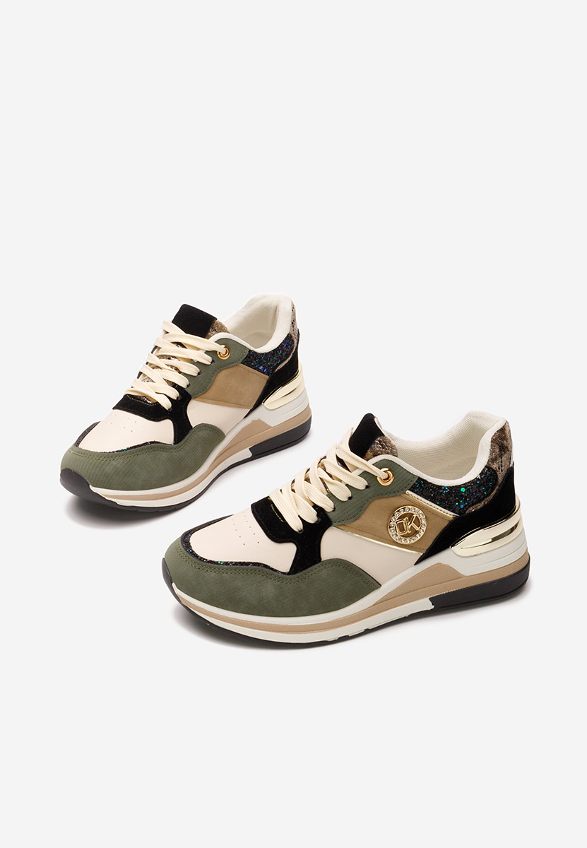 Sneakers cu platforma Magaly verzi