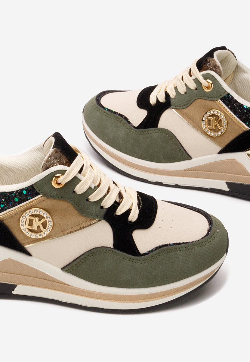 Sneakers cu platforma Magaly verzi