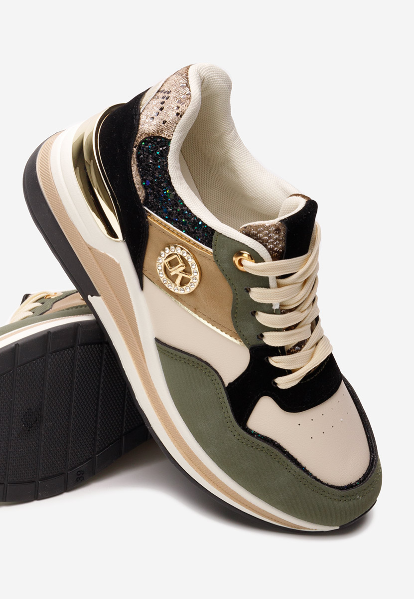 Sneakers cu platforma Magaly verzi