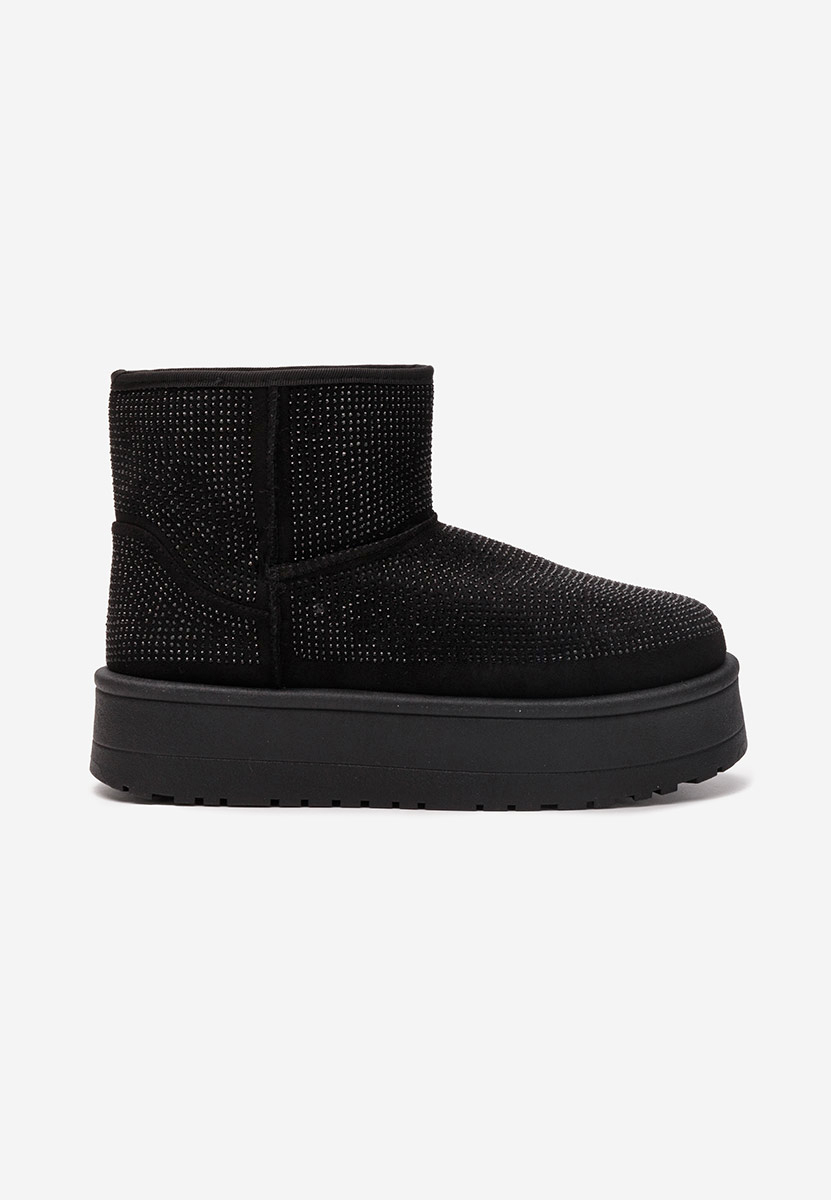 Cizme tip ugg Feyna negre