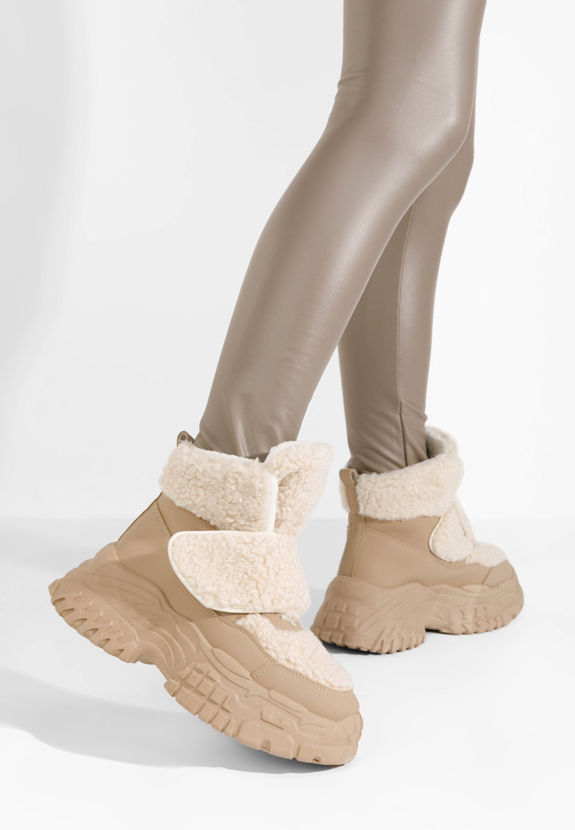 Sneakers dama imblaniti Comino kaki