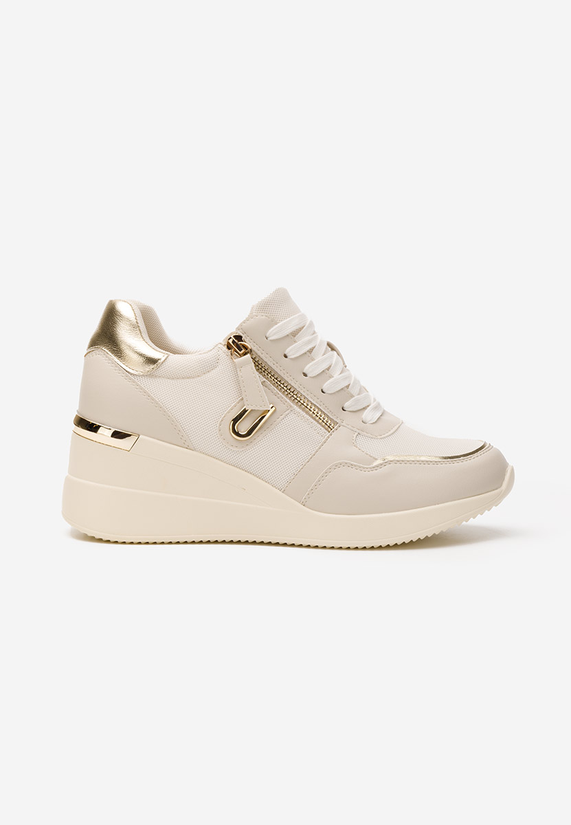 Sneakers cu platforma Ilioana bej