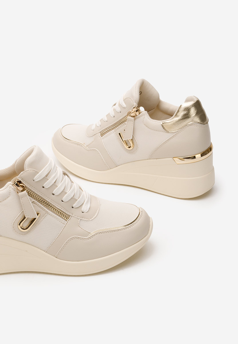 Sneakers cu platforma Ilioana bej