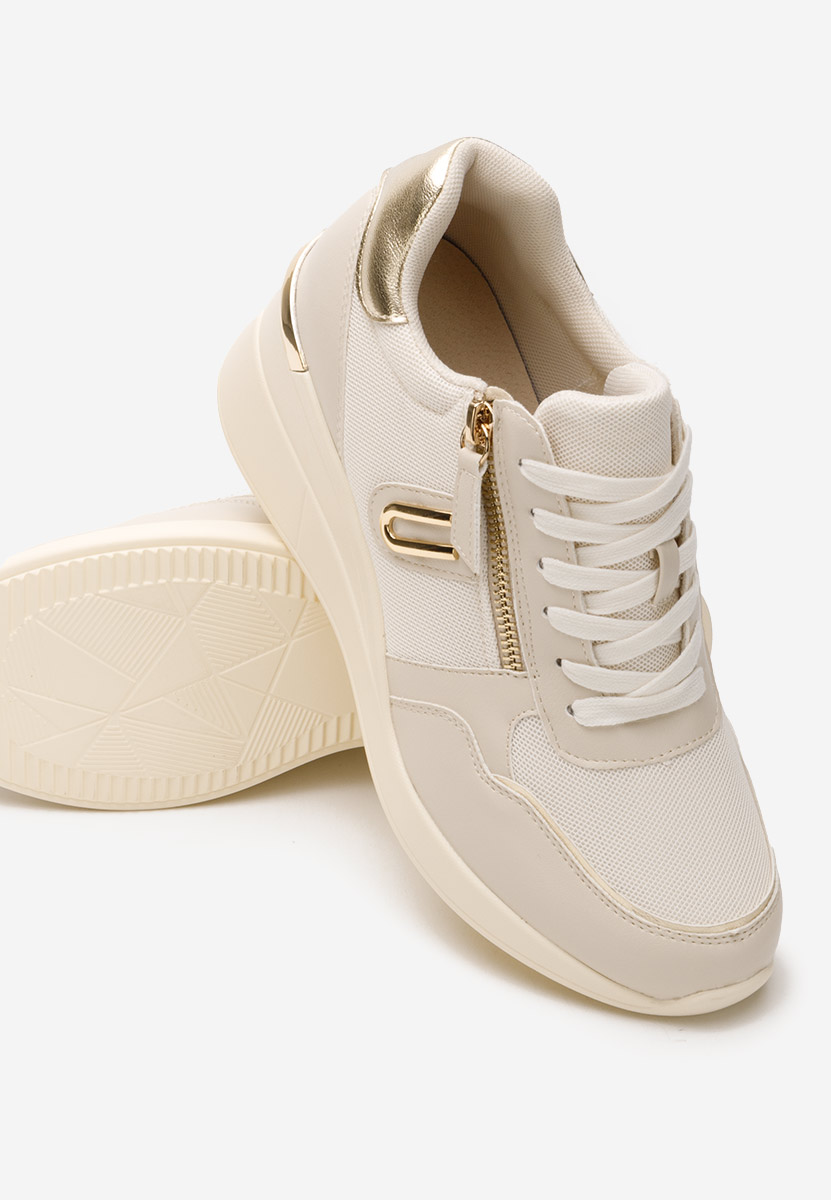 Sneakers cu platforma Ilioana bej