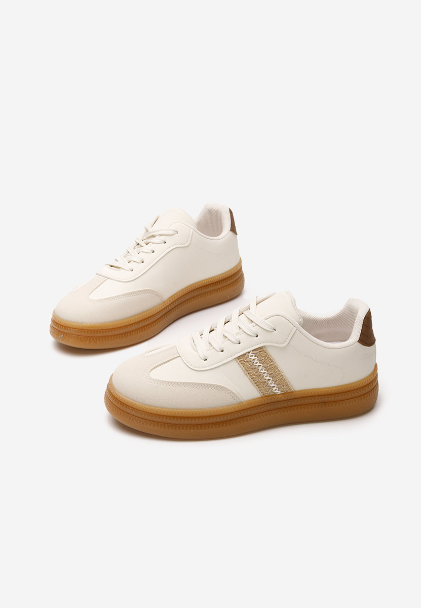 Sneakers dama Tristina albi