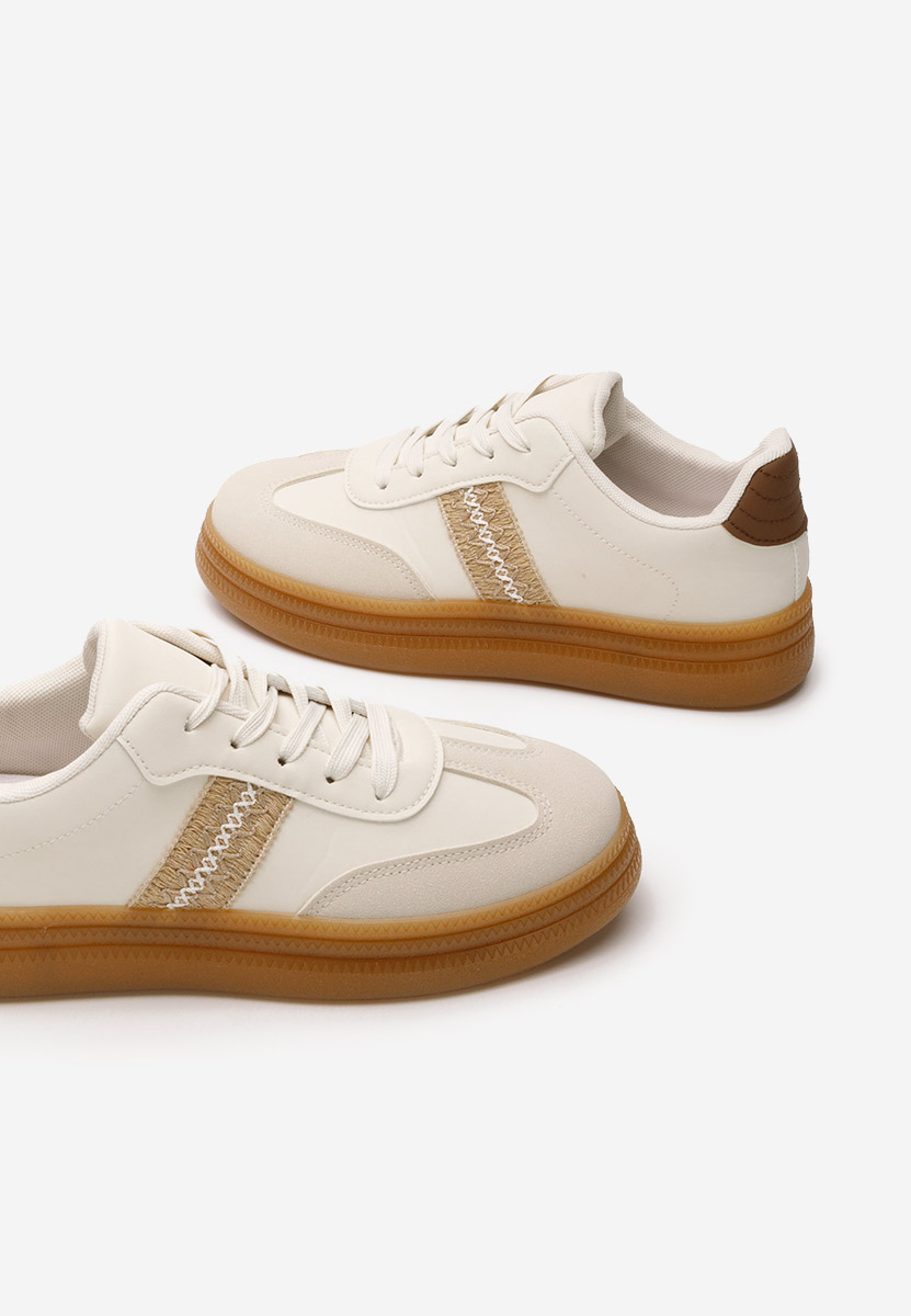 Sneakers dama Tristina albi