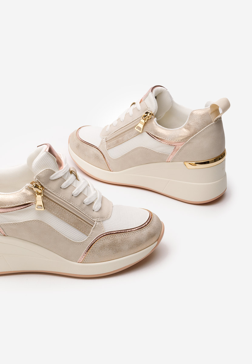 Sneakers cu platforma Kalista albi