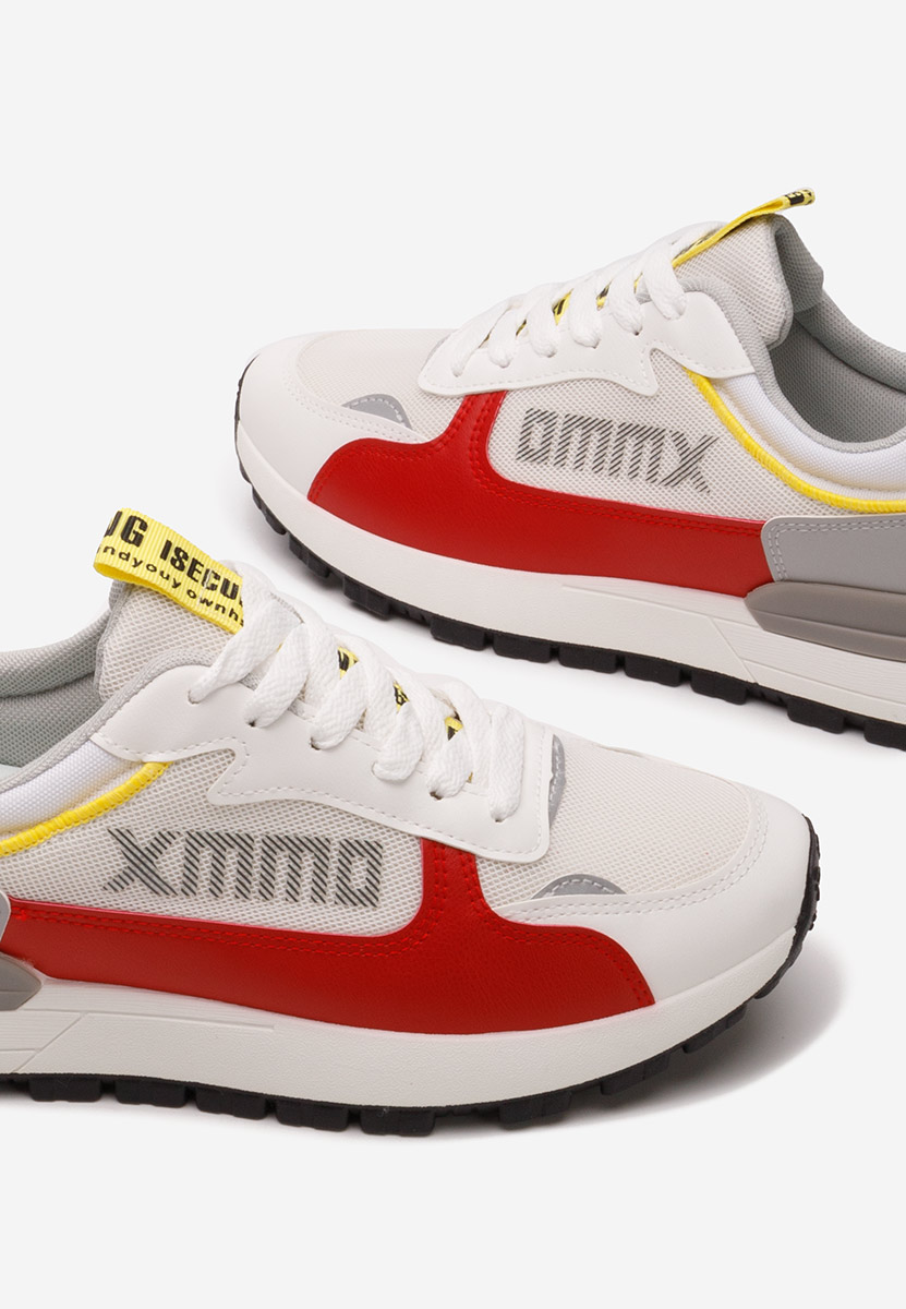 Sneakers barbati Damon albi